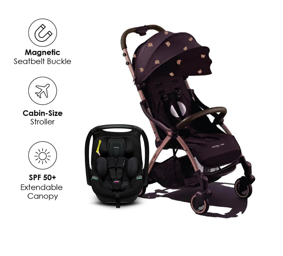 [Special Edition] Hamilton X1 Plus x DTD (Bear) MagicFold Stroller Travel System